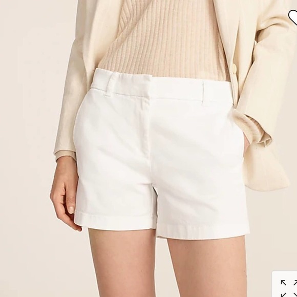 J. Crew 4" Chino Short White - Picture 1 of 6